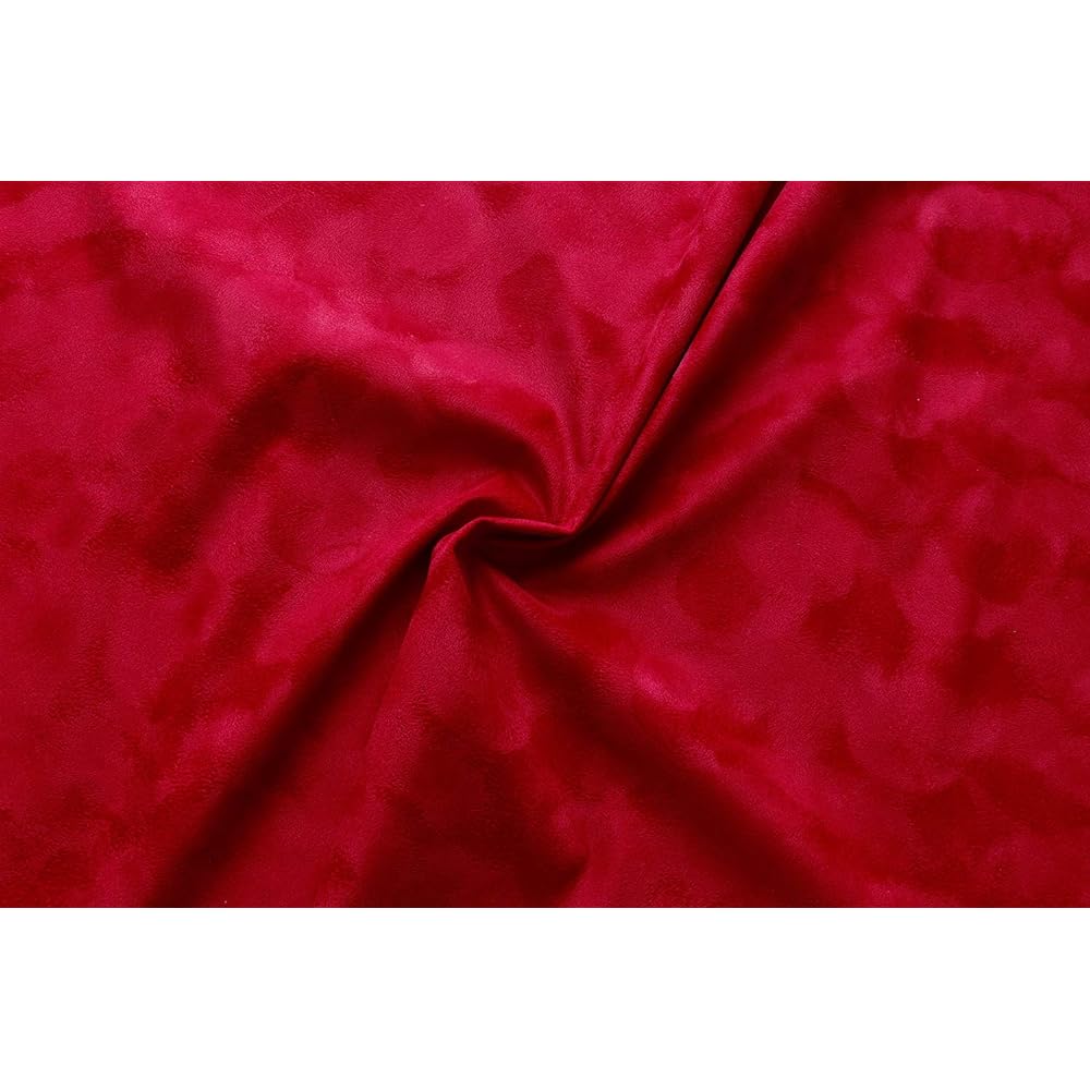 NBK Velveteen suede style "EBI-SOFINA" Approximately 95cm width x 10m cut-off red EBI-SOFINA-18-10M