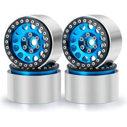 1/10th RC 1.9 Aluminum Beadlock Wheel Rim 35mm Width Upgrade for AXIAL SCX10 TRX4 SCX10-II AXI90046 SCX10-III D90