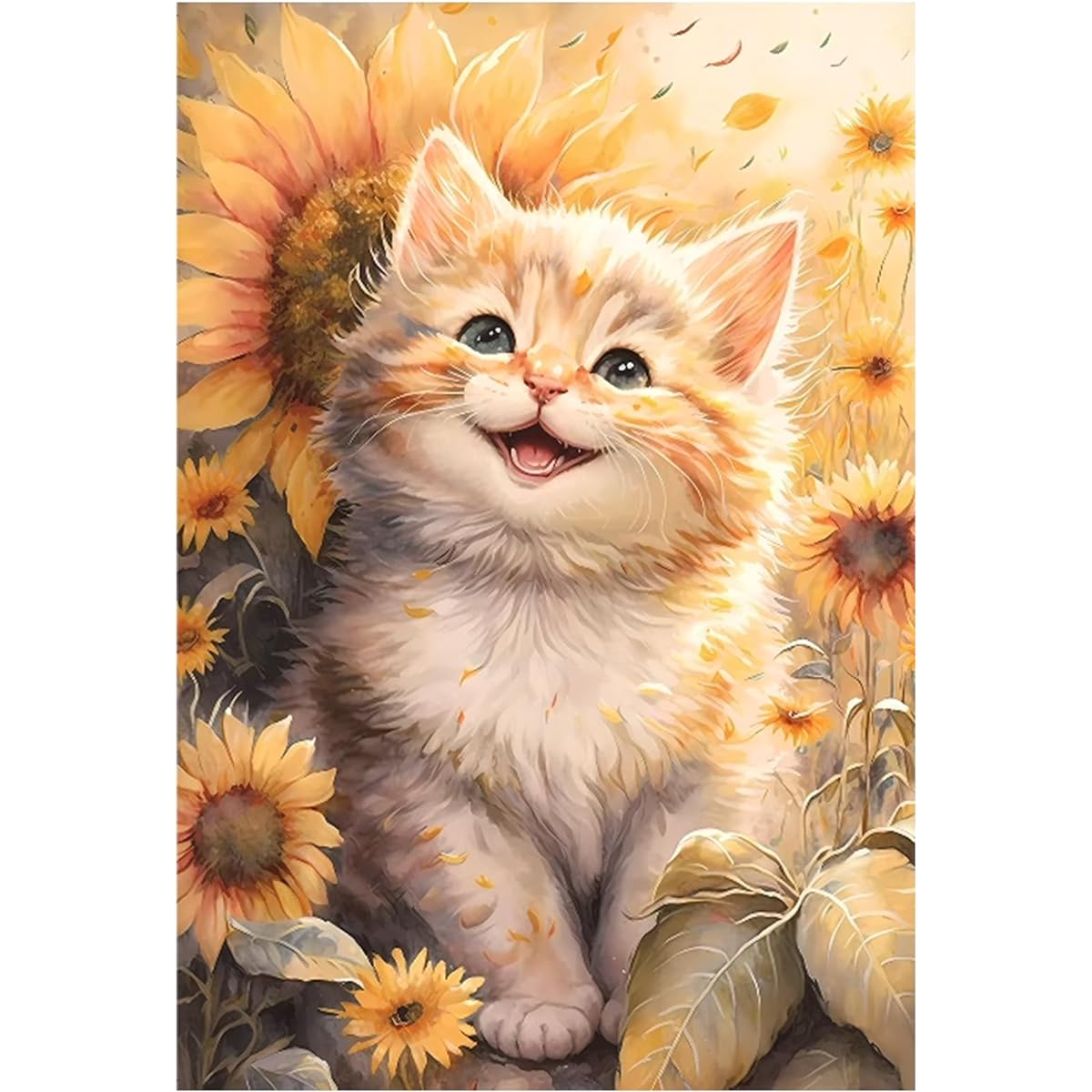 SiTimmGer Jigsaw Puzzle for Adults 300 Pieces Cute Cat Jigsaw Puzzle Mischievous Cat Family Game Toy Best Gift Home Art Decor 14.9" x 9.8"