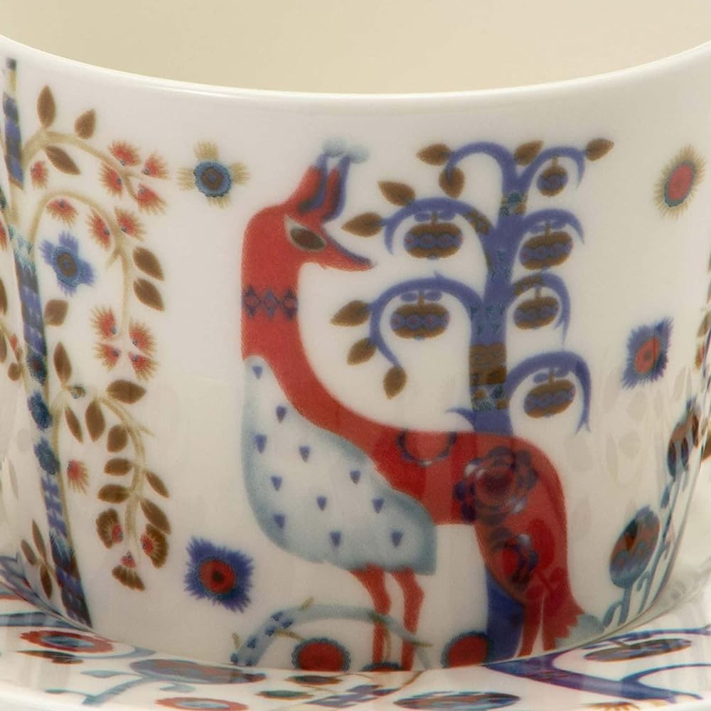 iittala [Regular Imported Product] Iittala Taika Coffee Cup & Saucer White 1054171