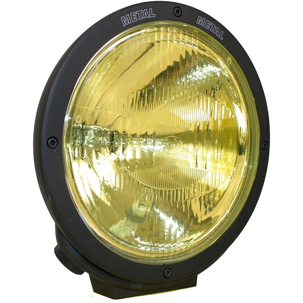 HELLA H87988351 Color Shieldz Protective Laminate for Rallye 4000 / 4000FF / 4000i Series Lamps - Yellow - 2 Pieces