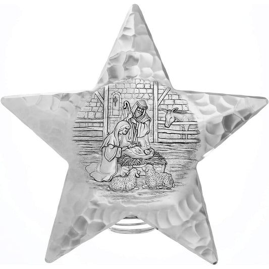 Wendell August Forge Manger Scene Star Tree Topper