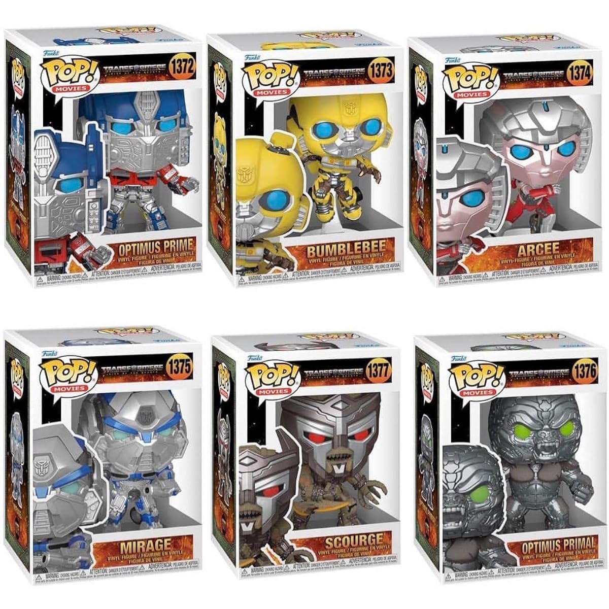 Funko Transformers Rise of The Beasts Pop! Complete Set (6)