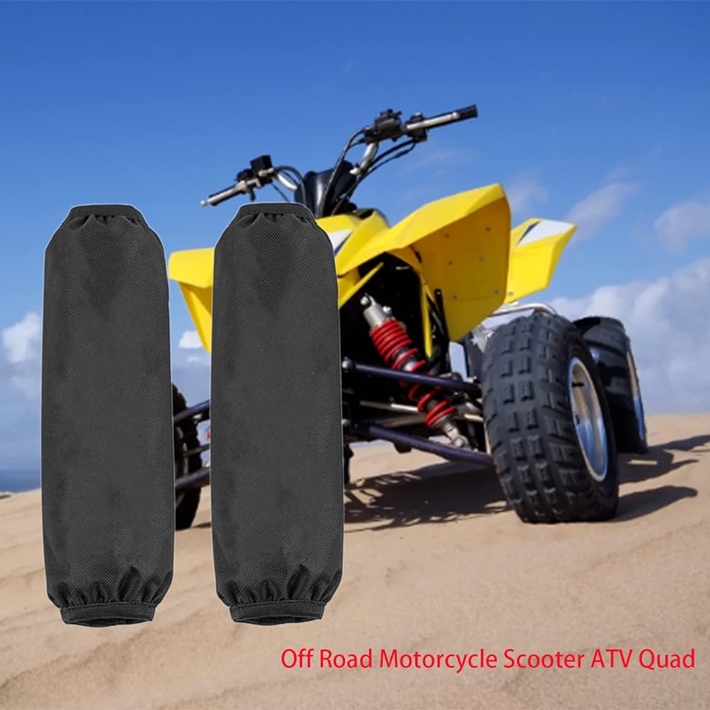 Rear Shock Absorber Suspension Protector Protective Cover Universal for All Dirt Pit Bike ATV Quad Scooter (2) (Length 270mm)