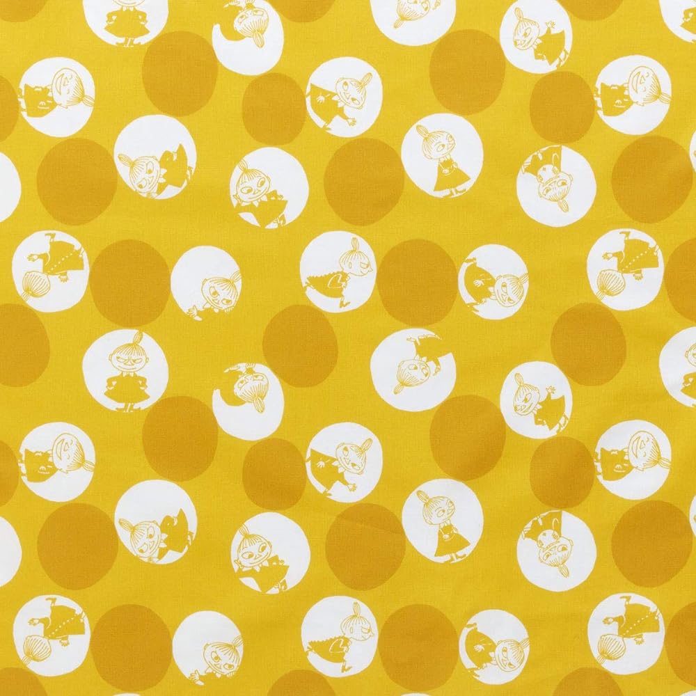 Quarter Report (MOOMIN) Moomin Duvet Cover Single Polka Dot My Yellow Approx. W150 x H210cm Comforter Case Sold Separately (Zipper Type) [Made in Japan]