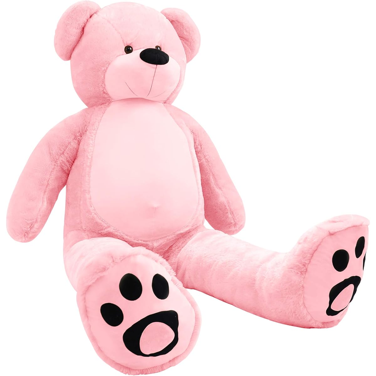 WOWMAX 6ft Giant Size Teddy Bear Daney Plush Stuffed Animal Teddy Bear Toy Doll Birthday Christmas Pink 72inch