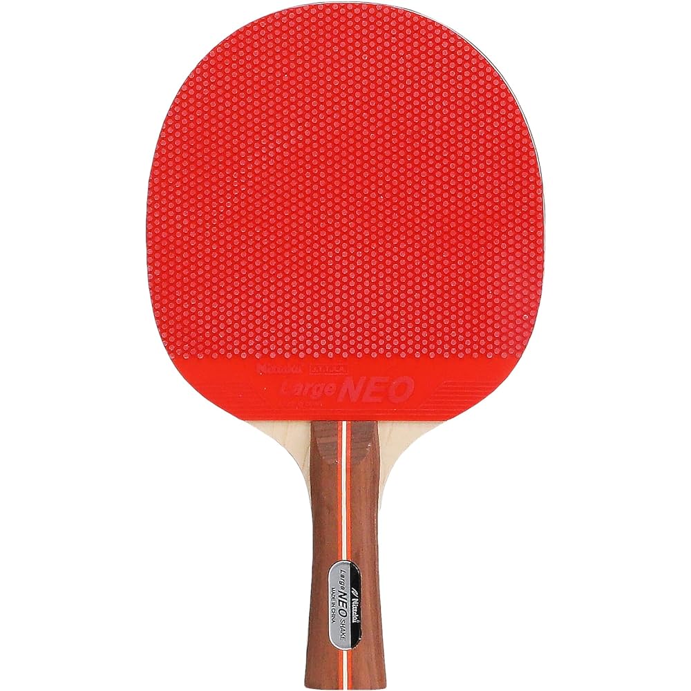 Nittaku Table Tennis Racket Large Neo Shake Hand Large Ball Paste NH-5323 Red x Black