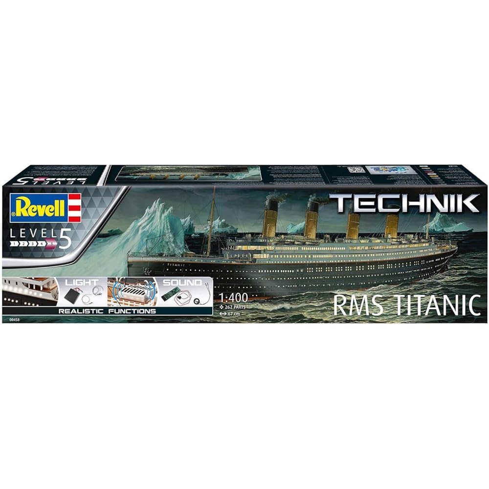 German Level 1/400 Level Technique Series RMS Titanic Plastic Model 00458