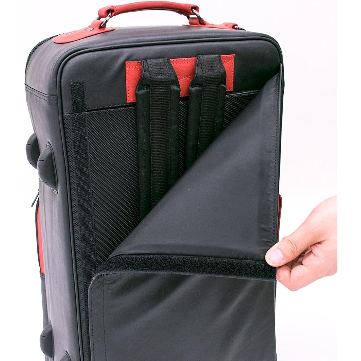 Back BACH compact gig bag for trumpet double black nylon & red leather