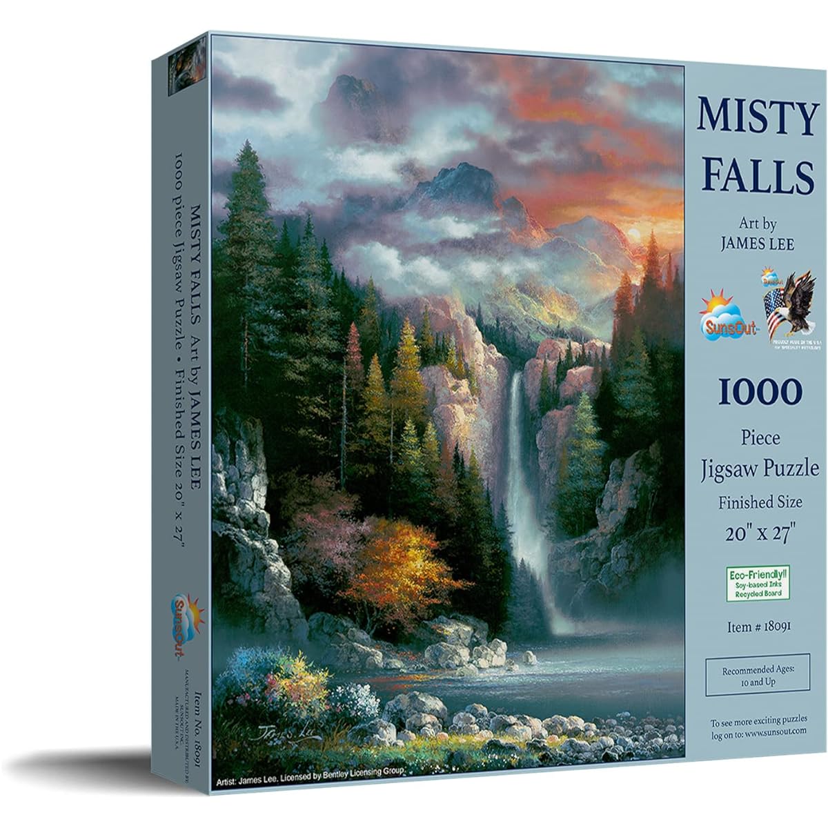 SUNSOUT INC Misty Falls 1000 piece jigsaw puzzle