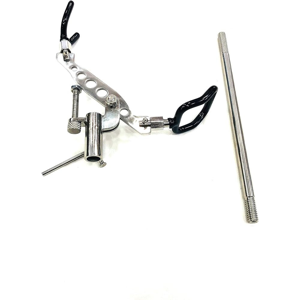 (FKS) Stainless steel rod holder (13φ)/Screw type piton rod set 2 Casting fishing Driving Piton Piton rod holder Rod holder Rod holder Rod holder Rock Embankment Fishing port Ishidai Black Mouth size Vertical inner diameter 50 mm x width 45mm U size inne