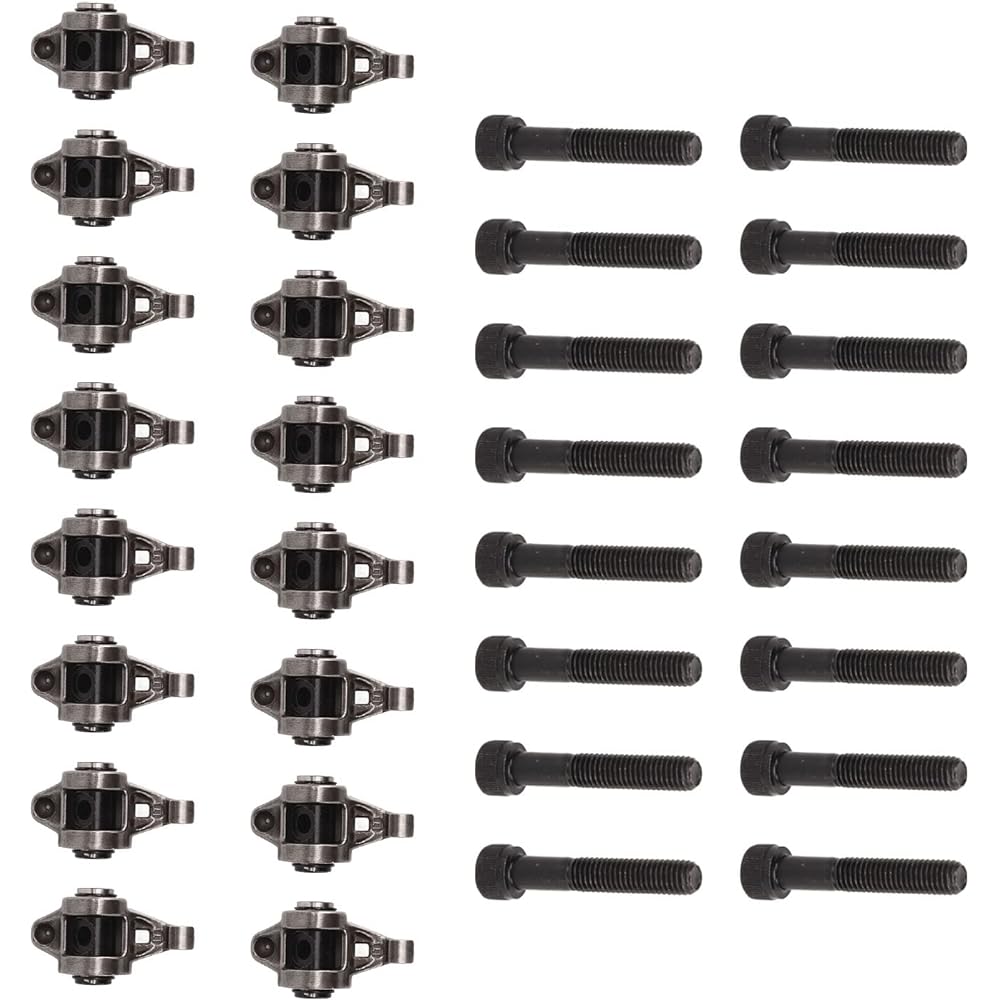 Akozon LS Rocker Arm with Trunnion Kit High Strength for LS1 LS2 LS6 LR4 Vortec 5300 LM7 L59 LM4 L33 LQ4 LQ9 4.8 5.3 5.7 6.0 Engine