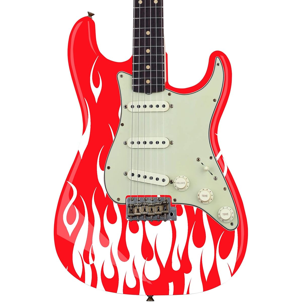 Custom made frame decal sticker Color option available for guitar & bass (white)