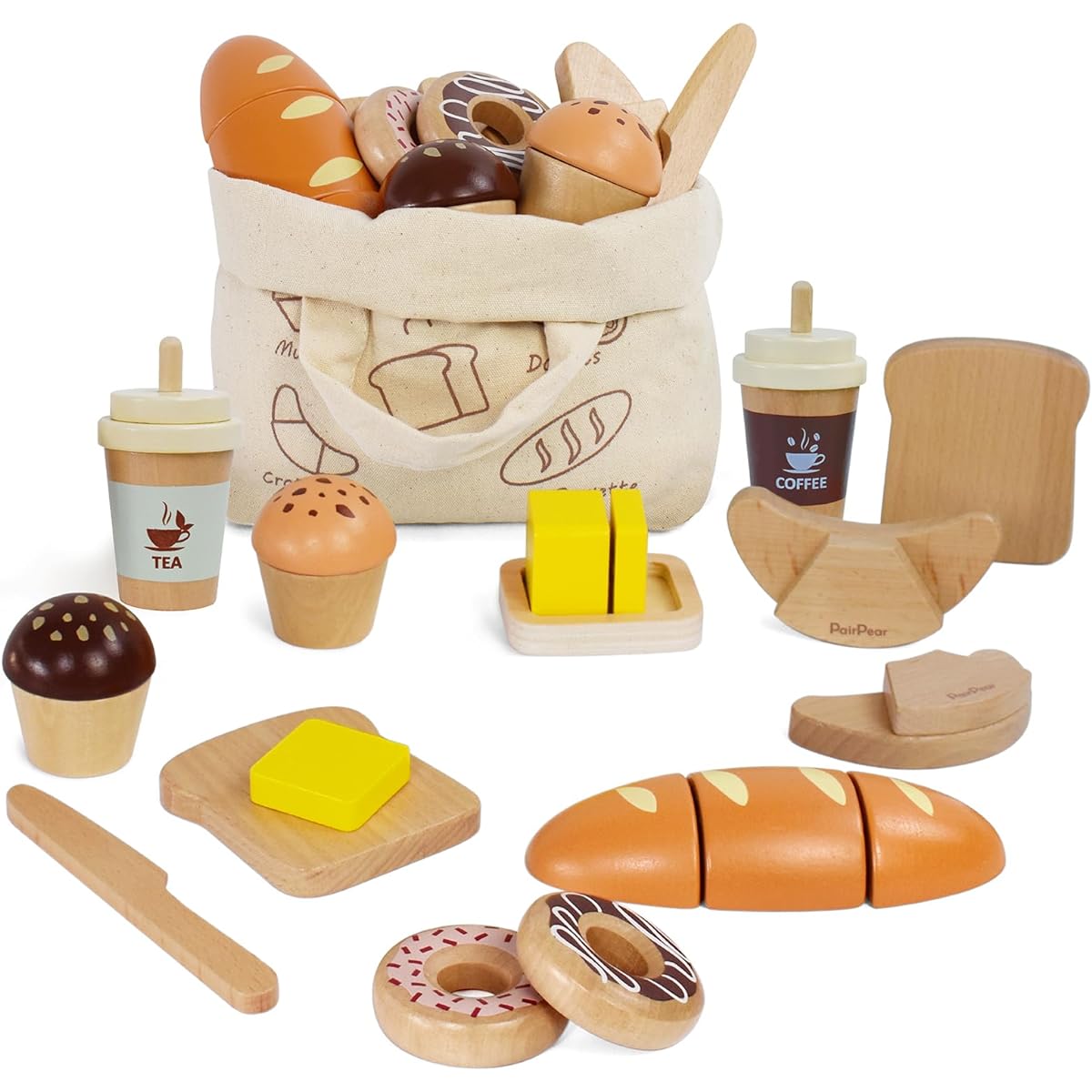 PairPear Wooden Bakery Playset