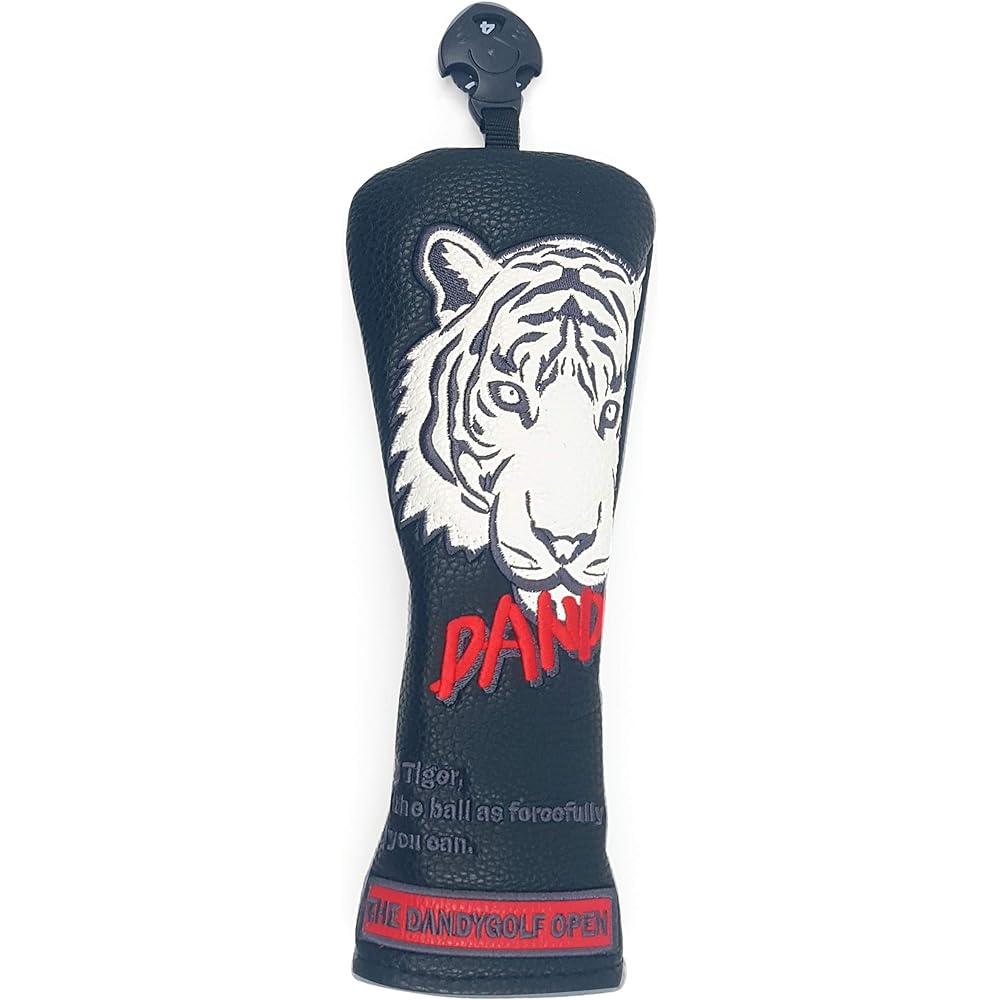 DANDY GOLF Golf head cover for hybrid ut utility, with number tag (number tag: 3, 4, 5, 7, X), wood cover club cover [parallel import goods]