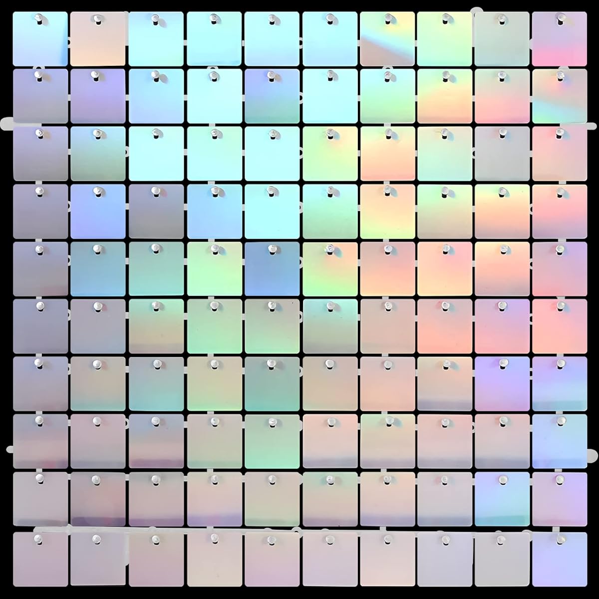 HYzgb 24 Pack Sparkly Wall Backdrops Iridescent Sequin Wall Panels Backdrops Event Decoration for Wedding Anniversary Birthday Graduation Engagement Christmas Party