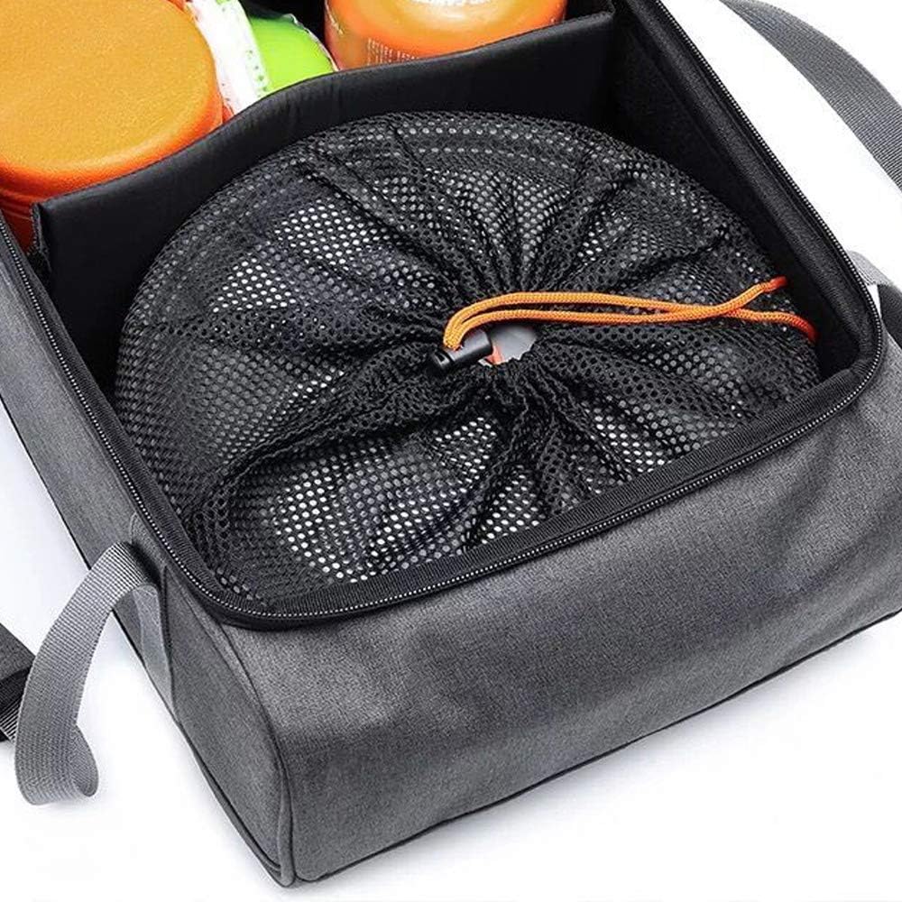 Kadahis Multi-Container Storage Case, Camping Bag, Fishing Bag, Dirt Resistant, Dividers, Large Capacity, Multifunctional, Outdoor, Camping, Climbing, Travel
