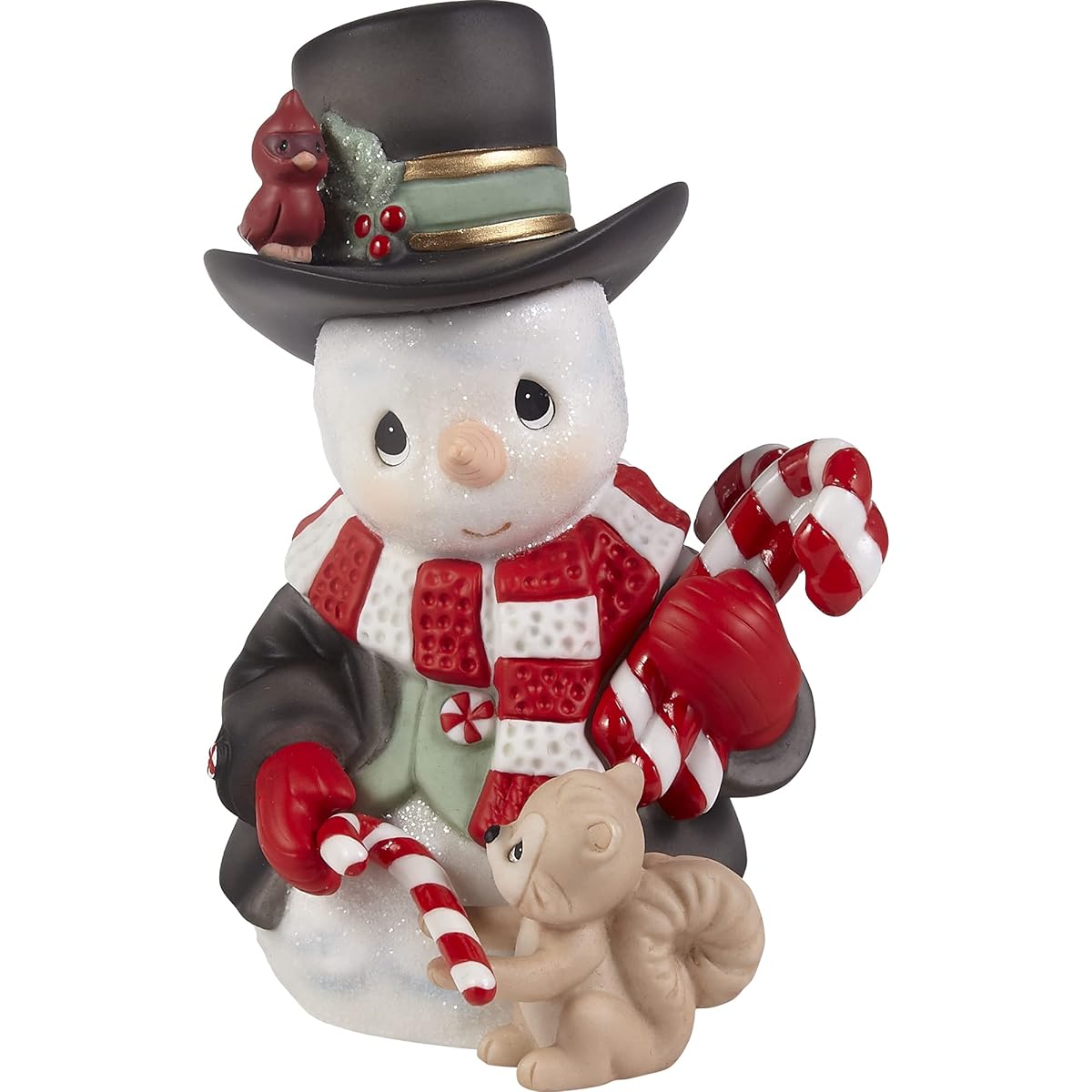 Precious Moments 221015 Wishing You A Sweet Season Snowman Bisque Porcelain Figurine
