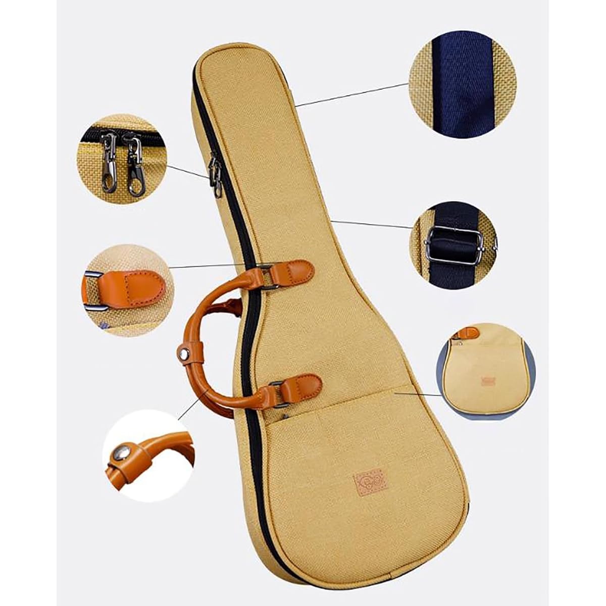 Ukulele Case Ukulele Bag Simple Vintage 26 inch Bag Ukulele Shoulder Bag