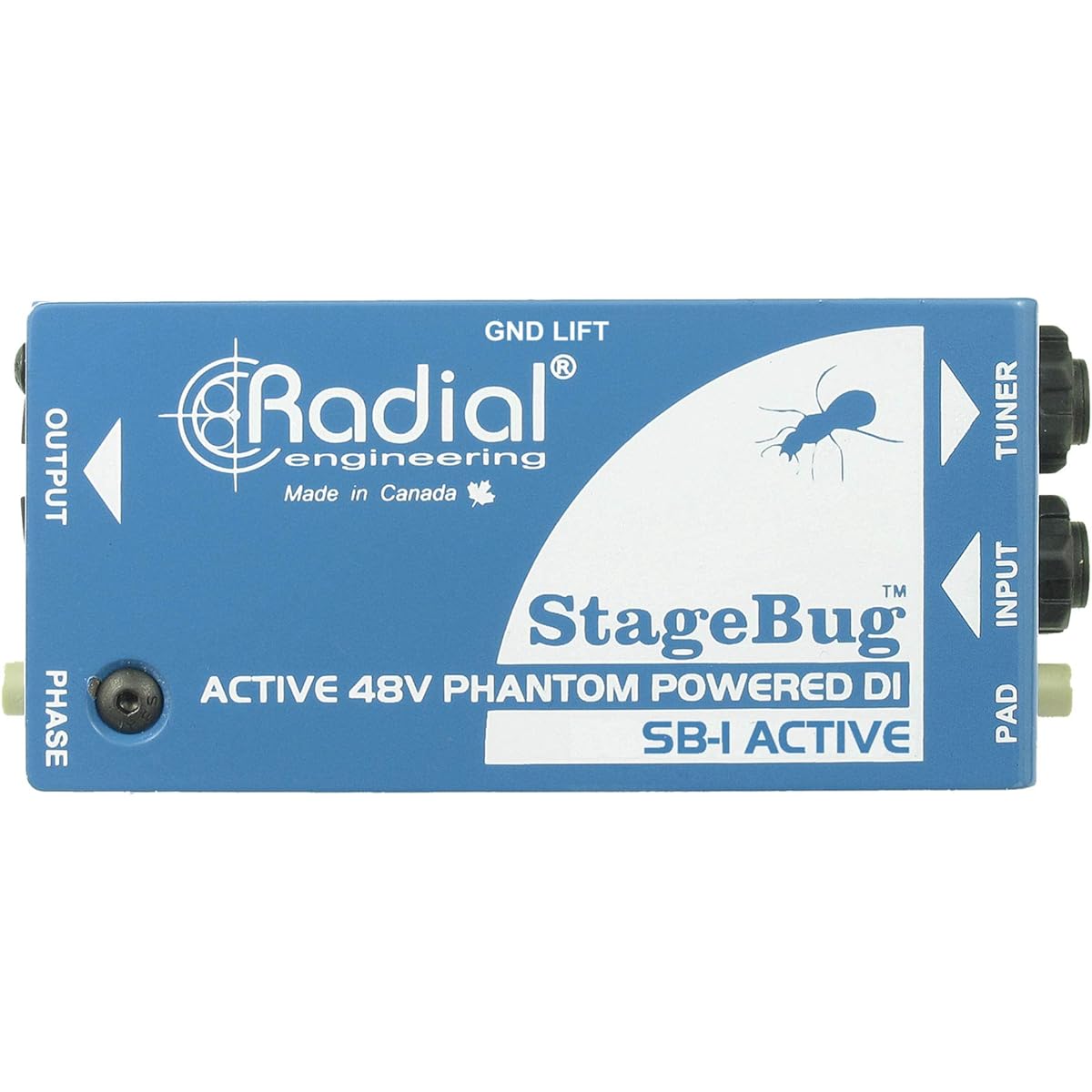 RADIAL StageBug SB-1 Acoustic Active DI Box for Electric Acoustic Guitars