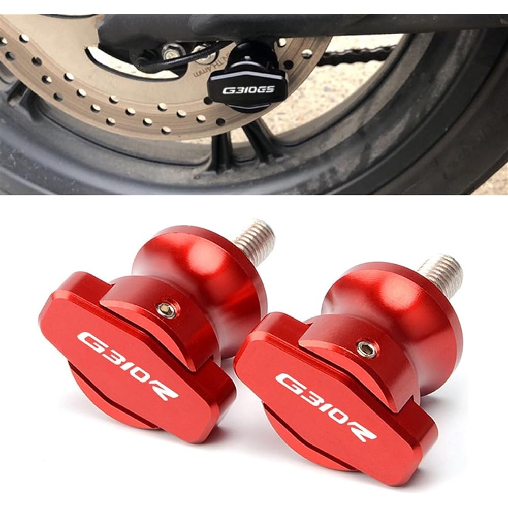 DOOREX Motorcycle CNC Accessories Frame Stand Screw Swingarm Spool Slider 8mm For BMW G310R G310GS G310 R 2017 2018 Swingarm Slider Spool (Size : G310R Orange)