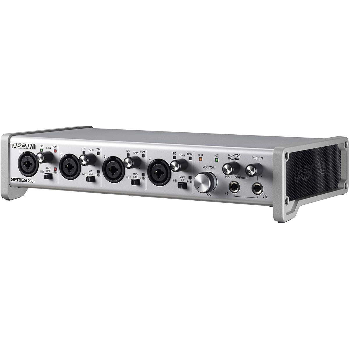 TASCAM SERIES 208i 20IN/8OUT 24bit/192kHz High Resolution USB Audio/MIDI Interface Youtube Music Production Live Streaming DTM
