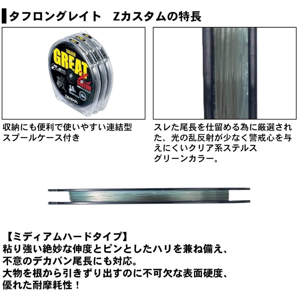 DAIWA Fluoroline Tough Long Rate Z Custom No. 1-5 50/70m Stealth Green