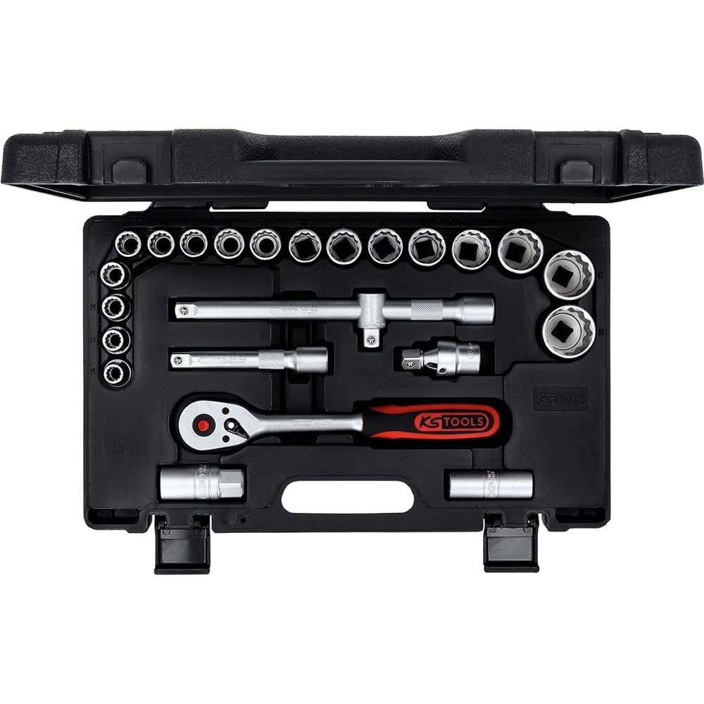 KS TOOLS 1/2" Socket set 24 pcs 12 point 911.1595