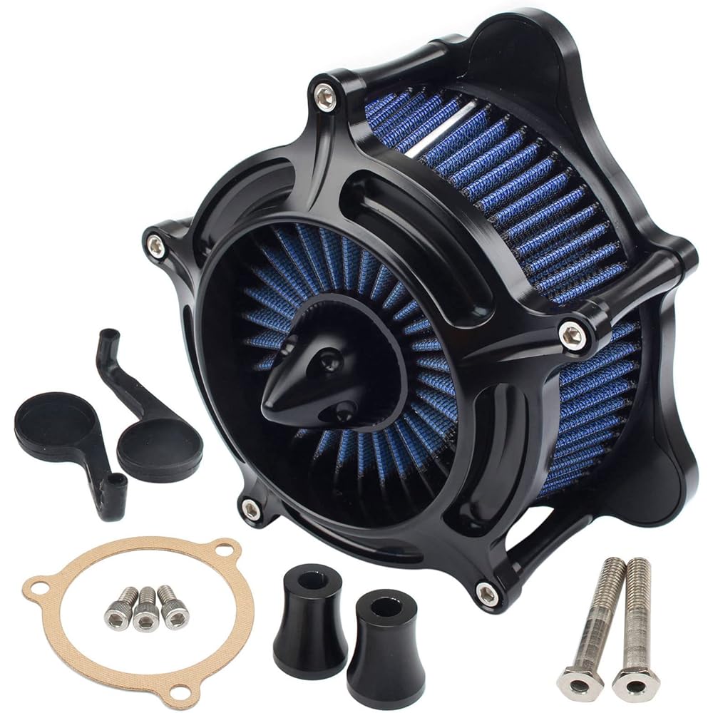 Motorcycle Air Cleaner Turbine Intake Filter Harley Touring Road King Street Glide Electra Glide 08-2016 Softail Dyna FXDLS 2017