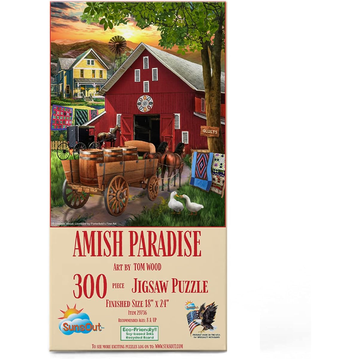 SUNSOUT INC Amish Paradise 300 Piece Jigsaw Puzzle