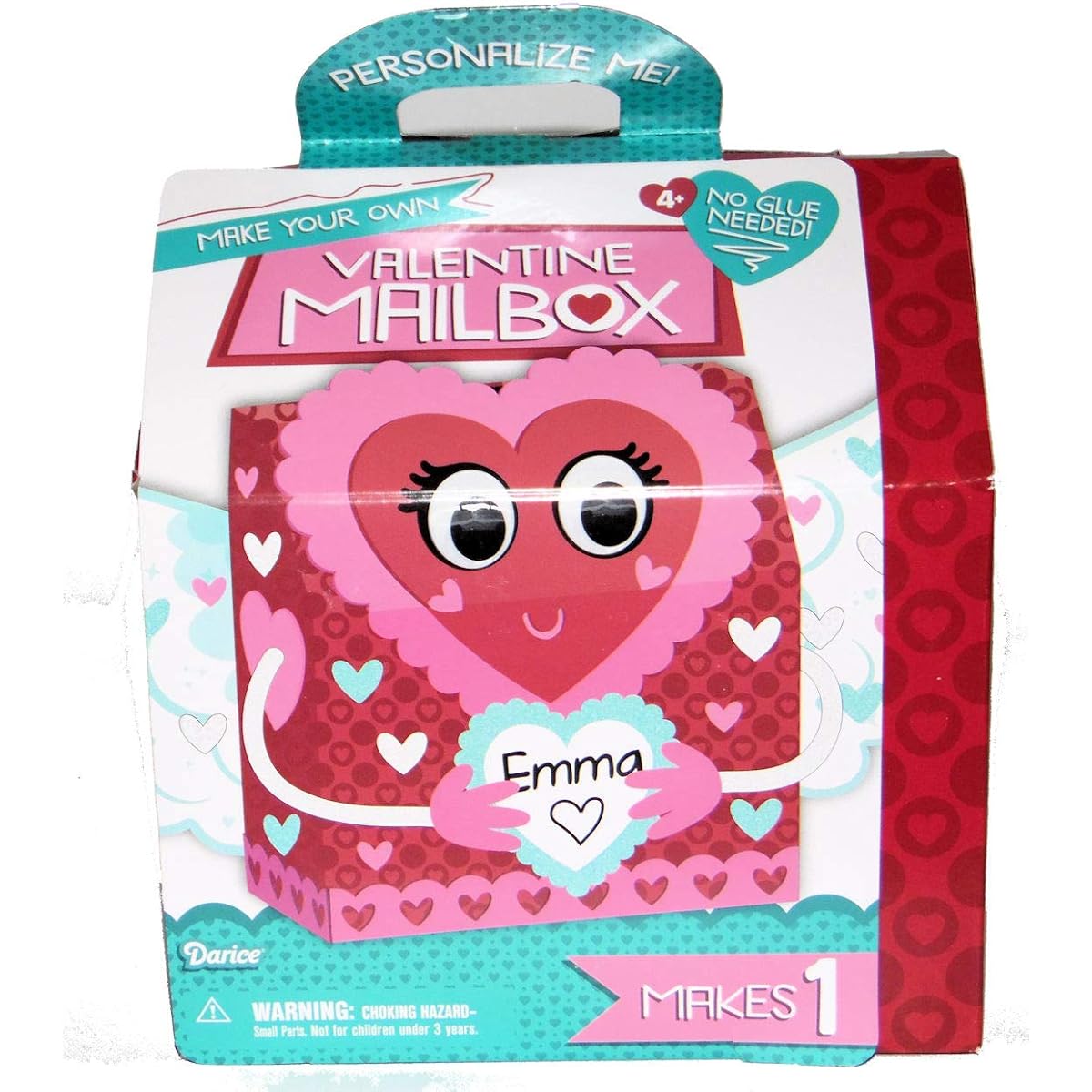 Valentine's Day Heart Angel Mailbox Card Holder Craft Kit Activity Kit 1 Box