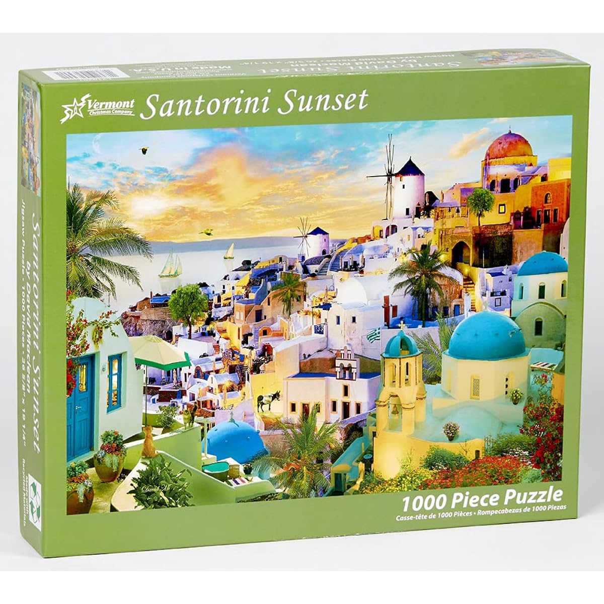 Santorini Sunset Jigsaw Puzzle 1000 Pieces