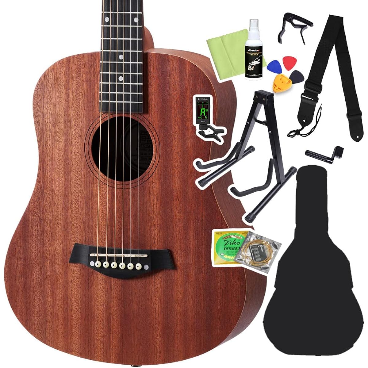 Otooto DT1M NTM Acoustic Guitar Beginner 12-Piece Set Mini Guitar Otooto