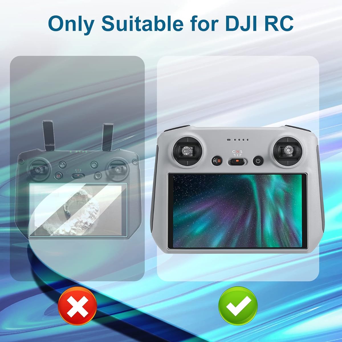 Skyreat Mini 3 Pro Screen Protector Compatible with DJI RC Remote Control Accessories, 9H Hardness Scratch Resistant Tempered Glass for DJI Mini 3 Pro Accessories (2 Pack)