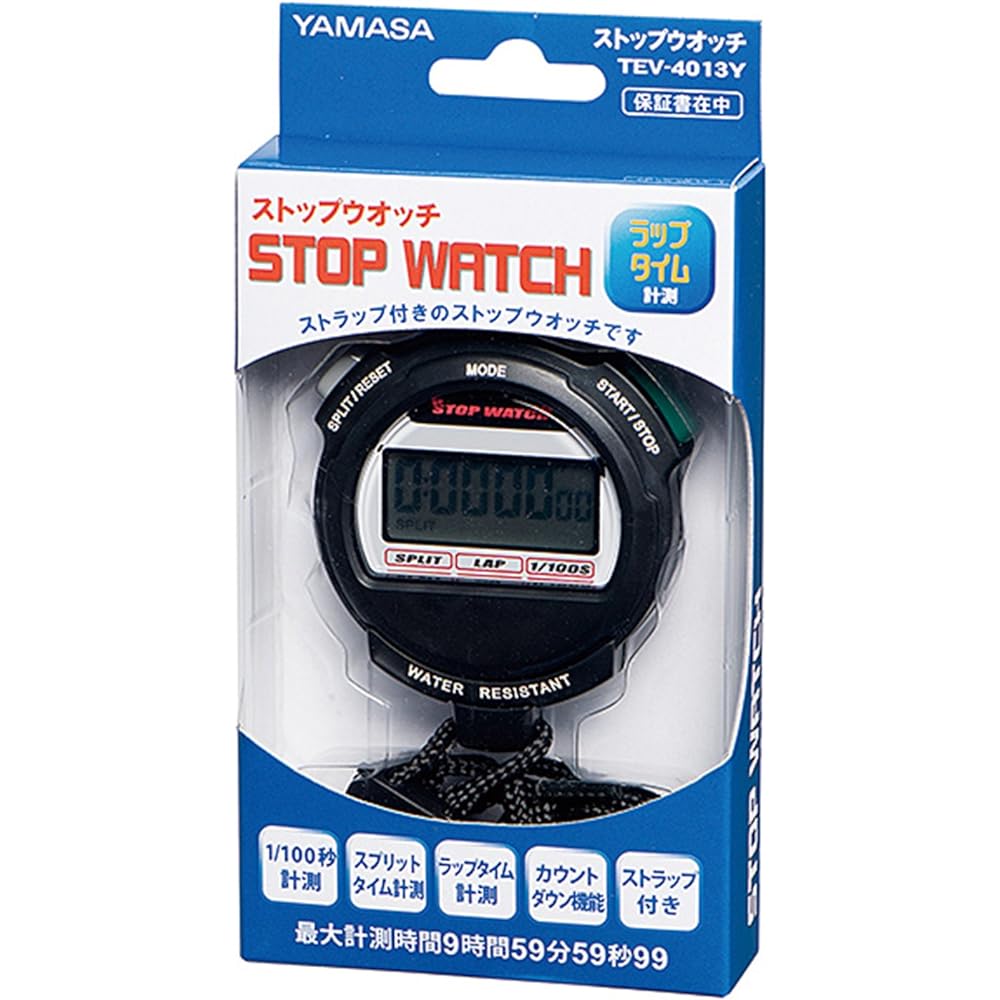 YAMASA Stop Watch STOP WATCH Life Waterproof TEV4013Y