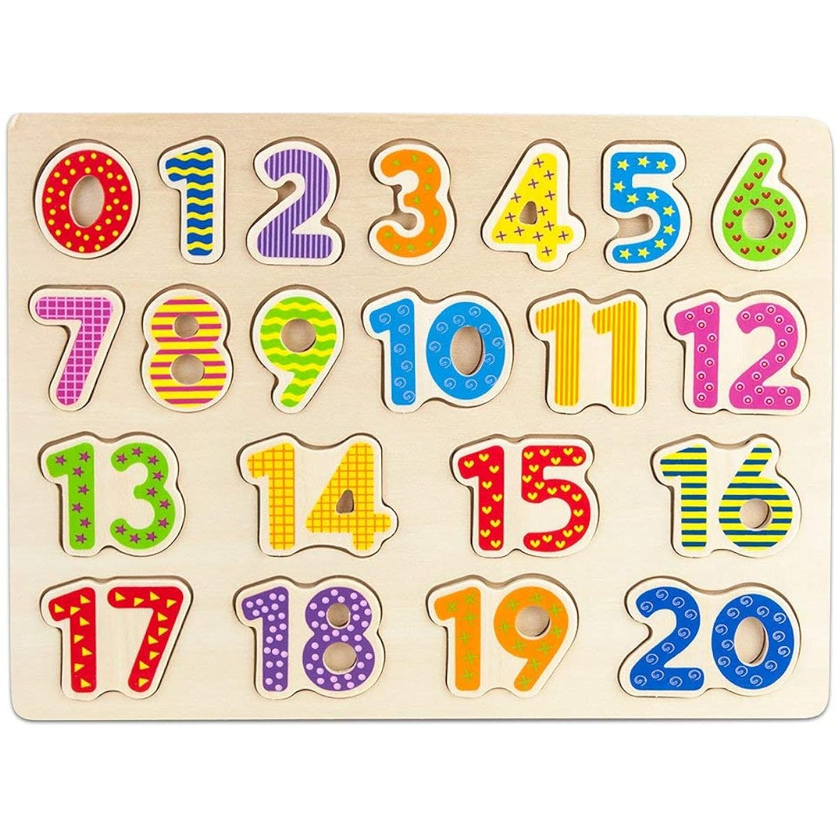 Imagination Generation Professor Poplar's Wooden Number Puzzle Board