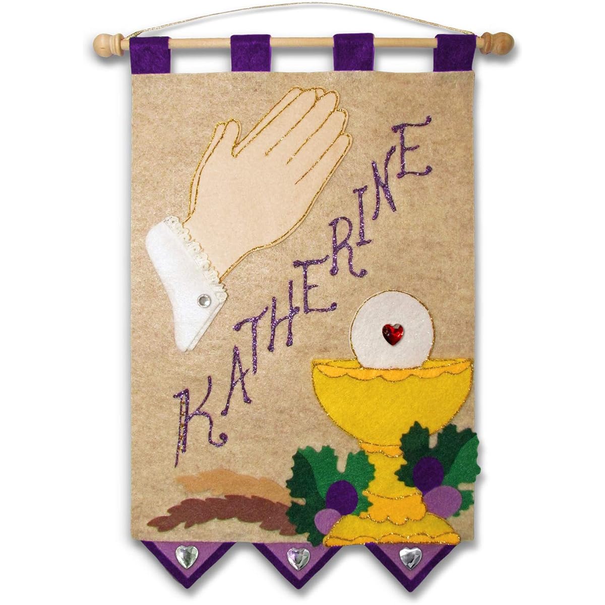 First Communion Banner Kit Purple LYSB00UCB35NG-TOYS