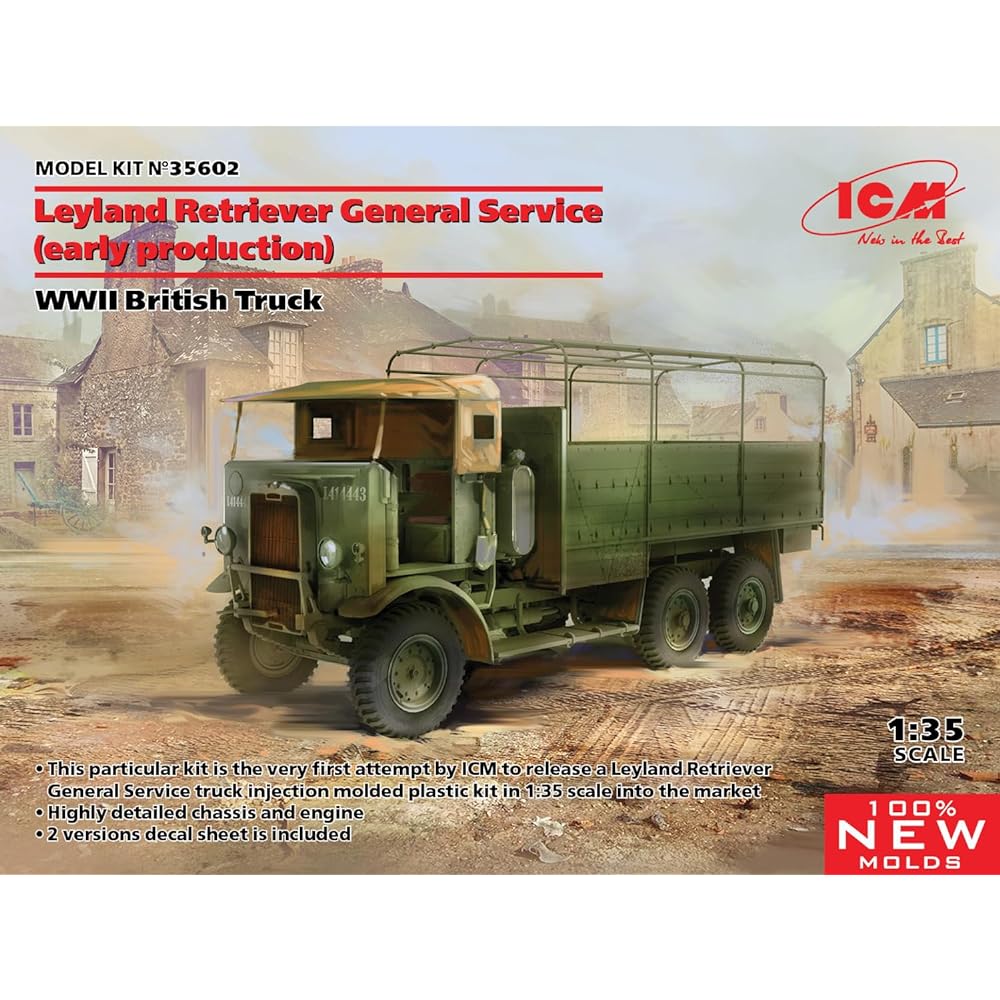 1/35 British Army Leyland Retriever GS Truck (Early Type) Plastic Model 35602