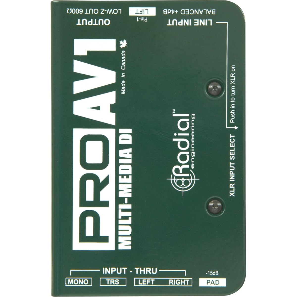 Radial Engineering R8001112 Pro AV1 Direct Box by Radial Engineering