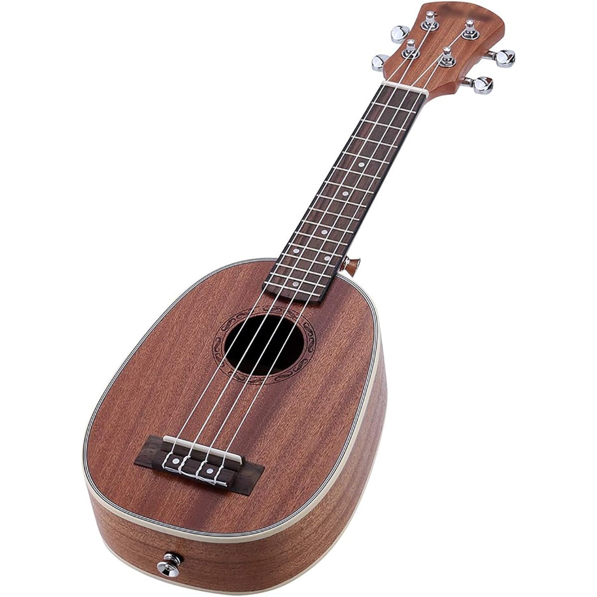 Ukulele 21" Pineapple Shape Soprano Ukulele Sapele Ukulele Matte