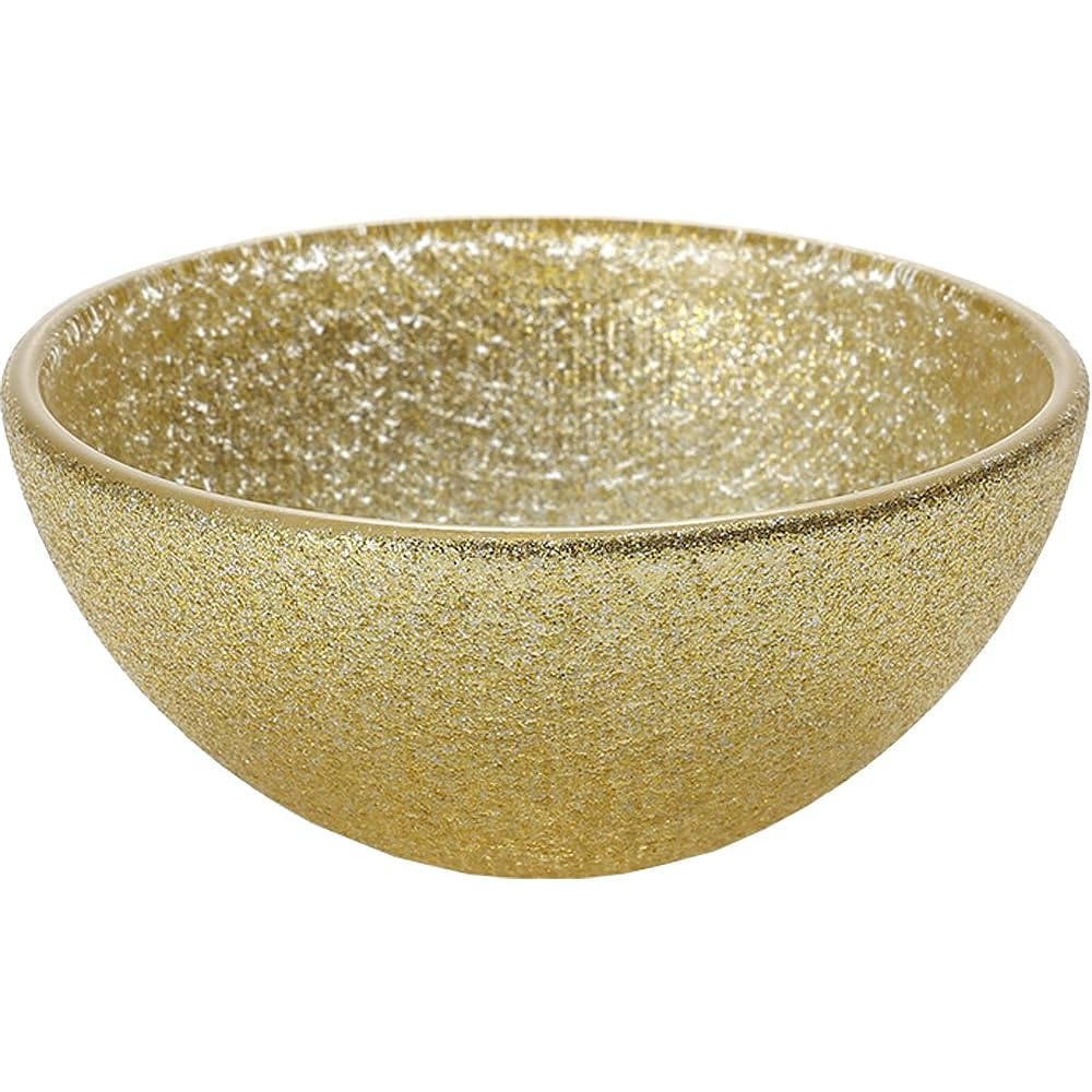 Vetro Felice Bowl Plate Small Bowl Western Tableware New Gold 9cm Set of 6 Happy Glass Glitter 623909S G022