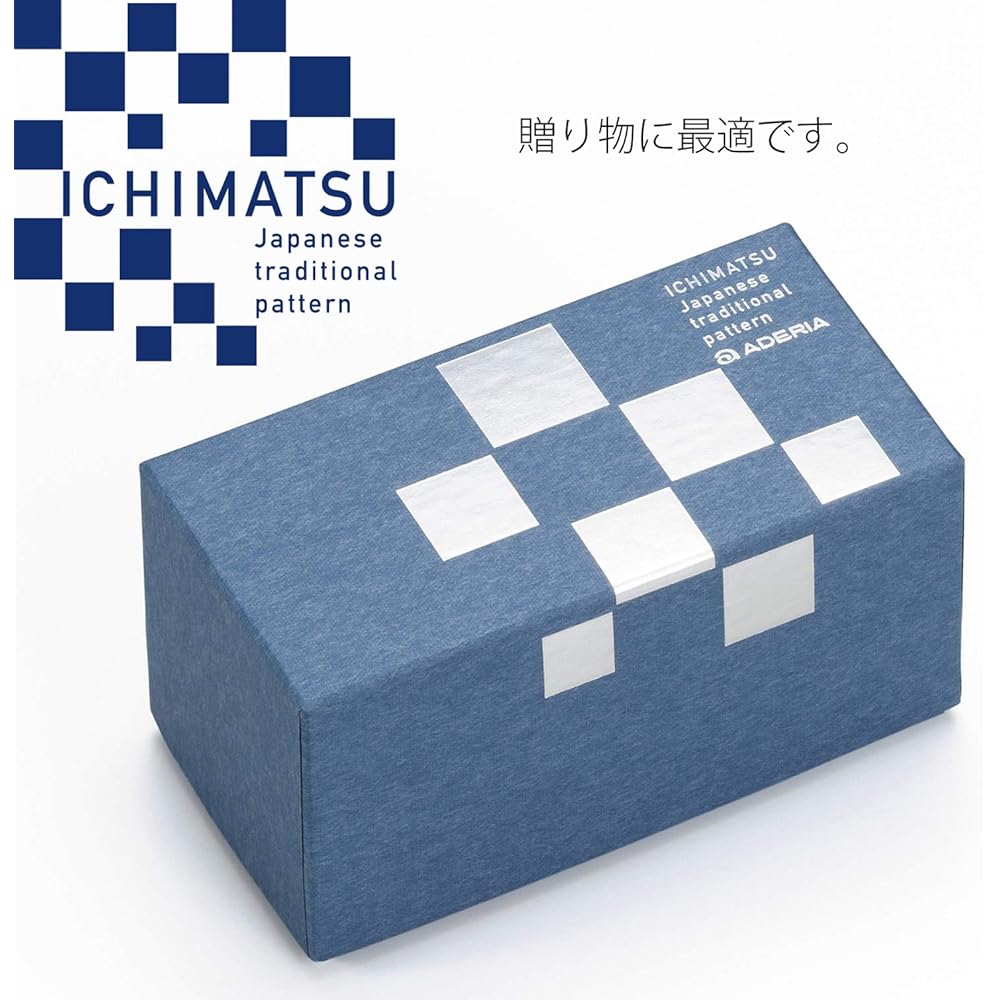 Adelia Sake Pair Set Checkered 60ml [ICHIMATSU/Choko/Ochoko/Sake Glass] Present in Cosmetic Box Birthday Gift HS-578
