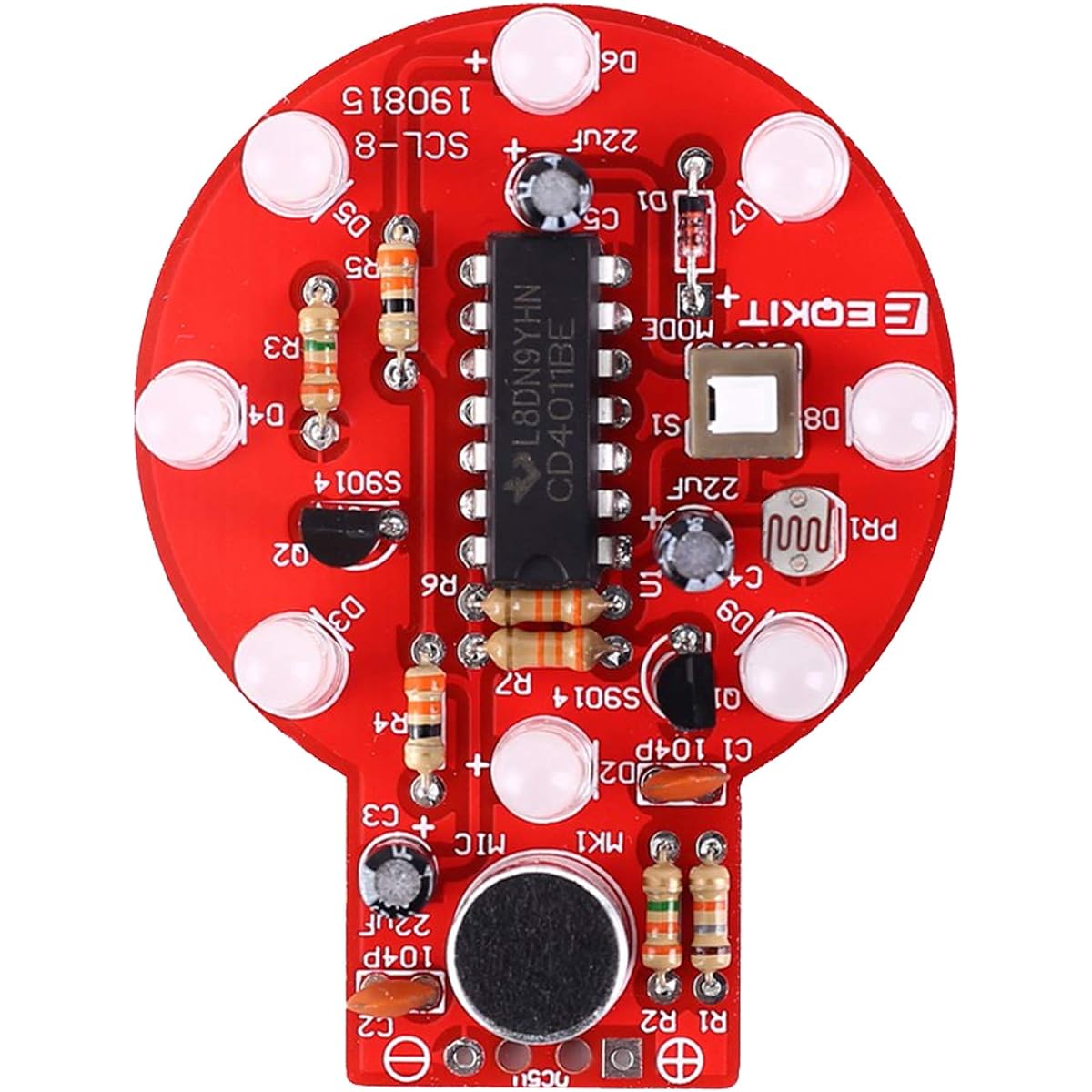 High School Junior High School Back to School Essential Kit DIY Soldering Kit Sound Light Control Delay Lamp DIY Electronic Soldering Learning Practice Kit