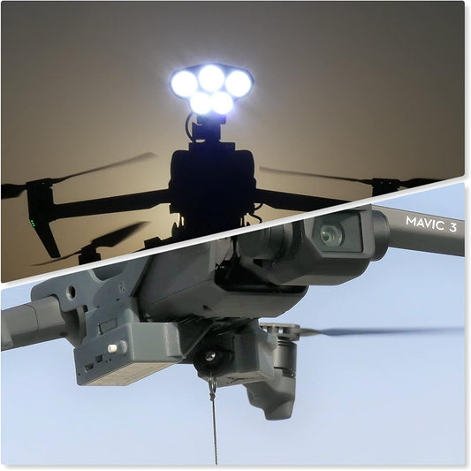 Professional Light Searchlight for DJI Mavic 1 Pro/Platinum with Release and Drop Plus Model Device for Drone Fishing, Bait Release, Search & Rescue, Payload Delivery, Fun Activities