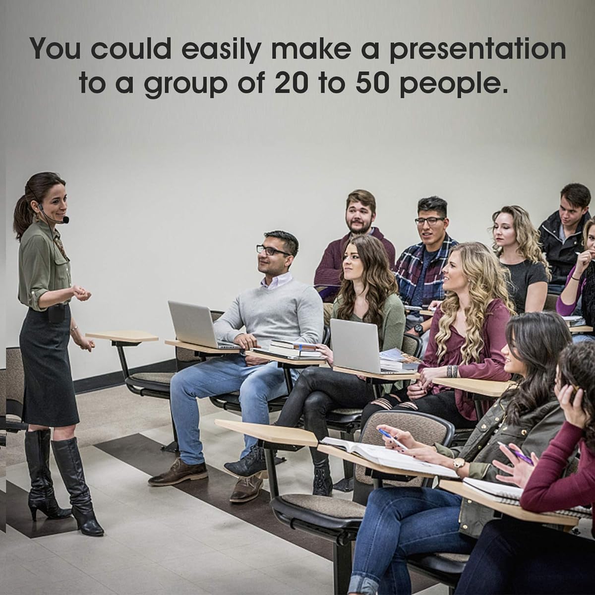 Recbot Audio Amplifier Educational Mini Audio Amplifier Microphone Headset Meets Professional Needs for Teachers, Conferences, Meetings, Lecturers, Fitness, Elderly, Yoga, etc.