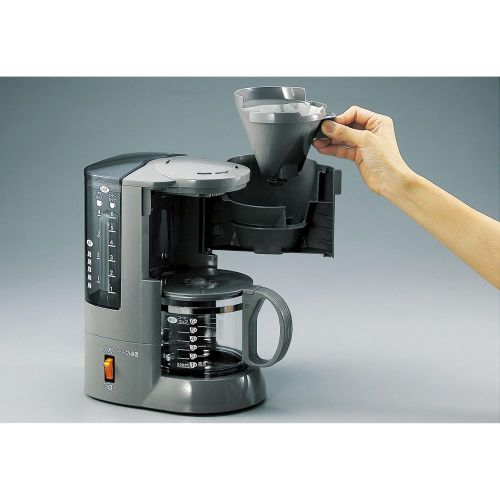 ZOJIRUSHI Coffee Maker Coffee Connoisseur (approximately 1 to 6 cups) Stainless Steel Brown EC-AJ60-XJ