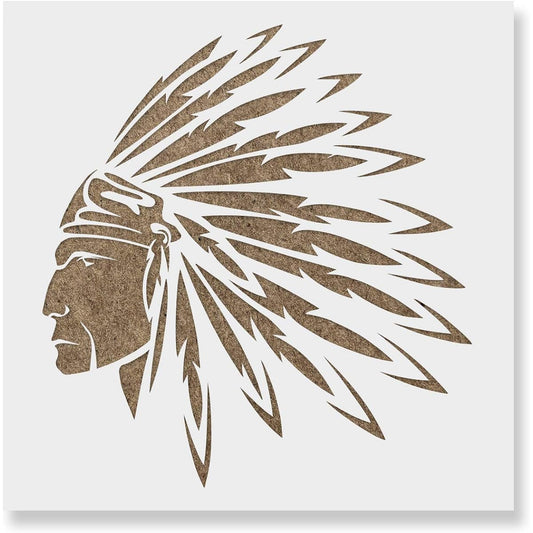 Native American Indian Stencils - Reusable Stencils for Painting - for DIY Native American Indian Crafts and Decor