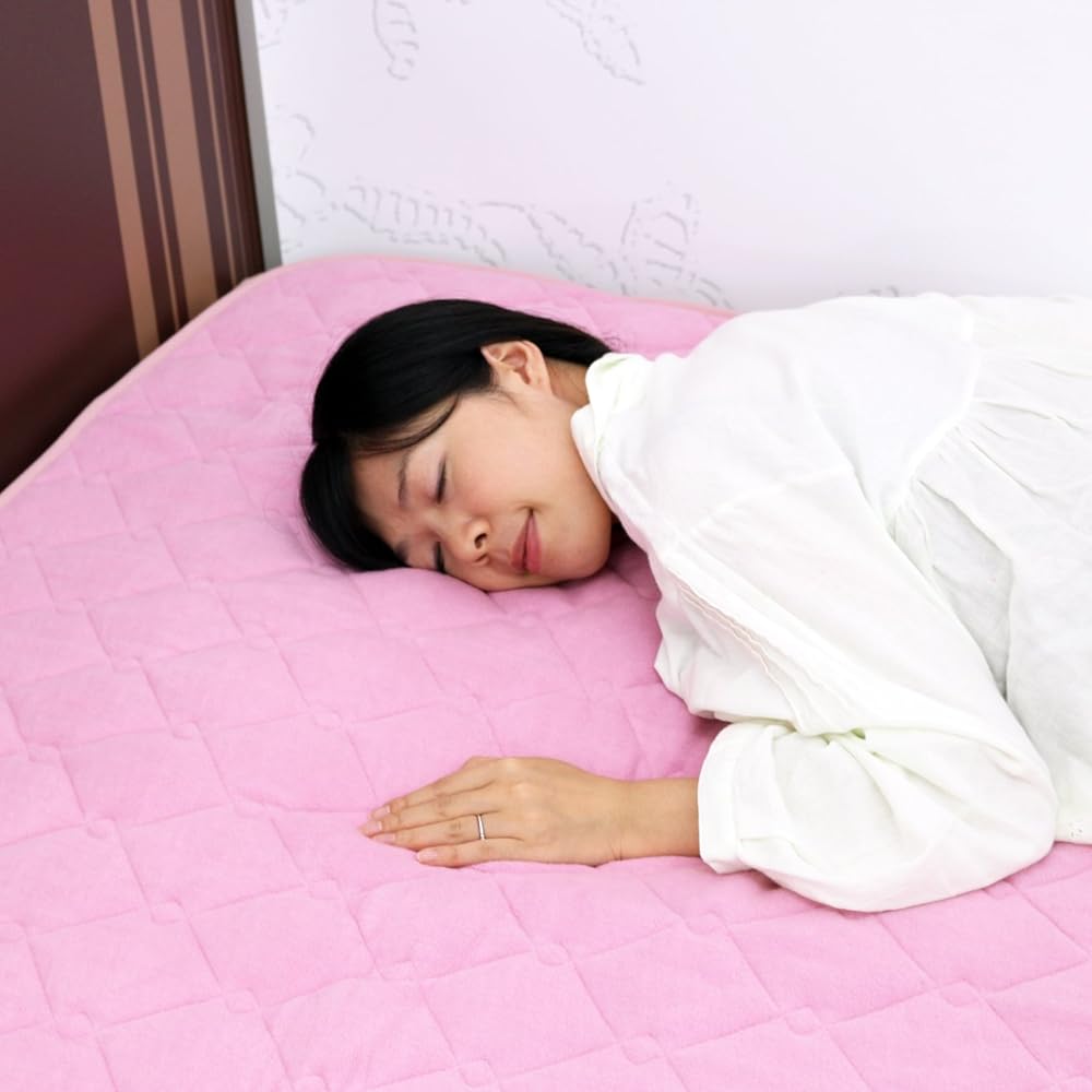 Kyoto [Romance Kosugi] Heat Cotton Bed Pad Double Pink 1-1078-2523-5100