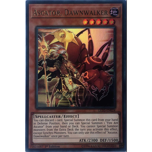 '- Ascended of the Throne, Dawnwalker - LED5-EN024 - Ultra Rare - 1st Edition - Legendary Duelists: Immortal Fate