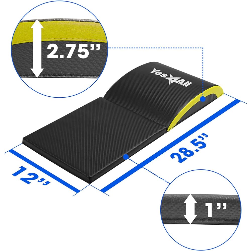Yes4All Abdominal Mat Foldable Ab Mat Ab Cushion Training Support Fitness Home Gym Core Training